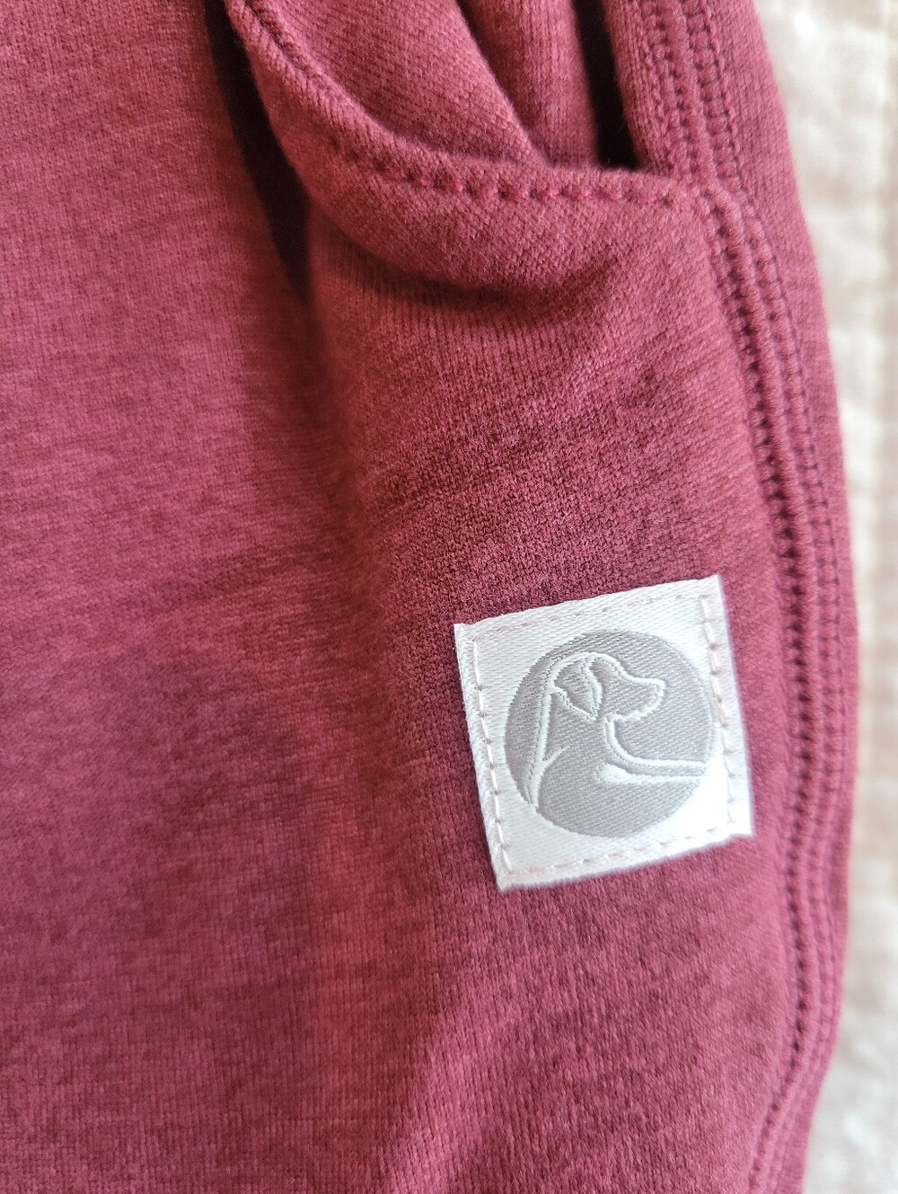 NWT Rhoback Womens Tempo Performance Joggers In Heather Red Card/Merlot - Picture 4 of 6